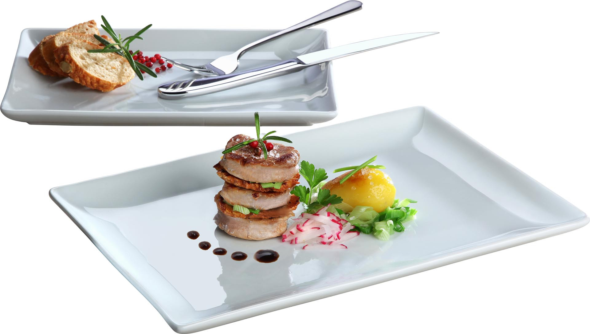 Teller rechteckig "Scoup" 5,5 x 23,5 cm PENTAGAST